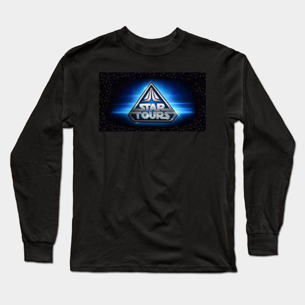 Star Tours face mask design A Long Sleeve T-Shirt by dltphoto